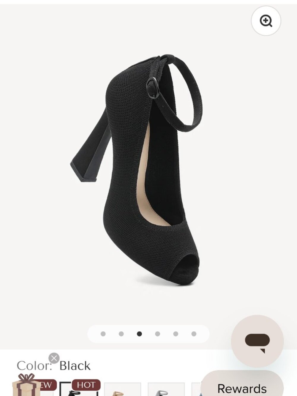Cosy island peeptoe heel